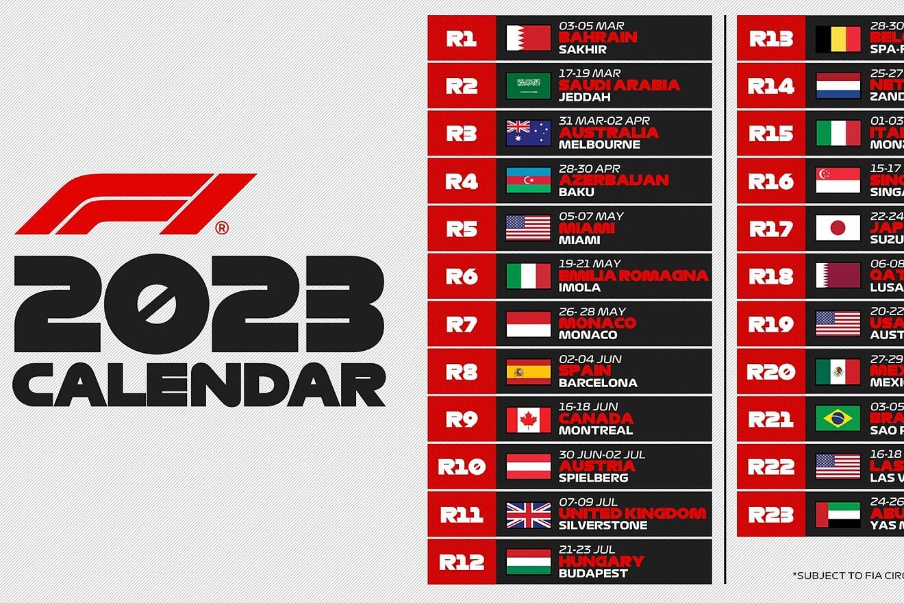 Formula 1 Calendar 2025 Violet Monmore
