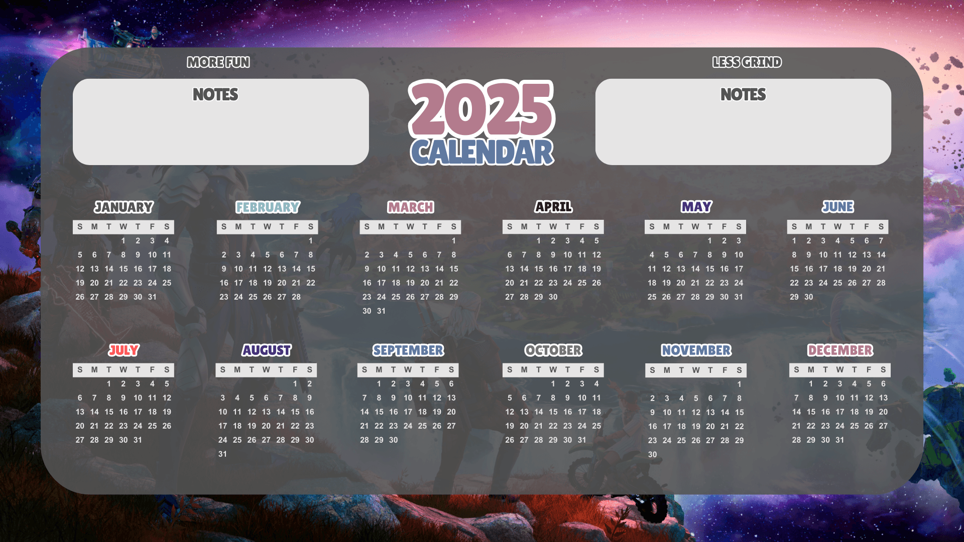 Fortnite Calendar 2025 Release Date