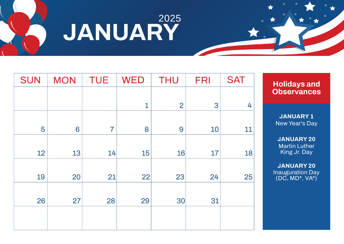 Free 2025 Canada Calendar With Holidays Template To Edit Online