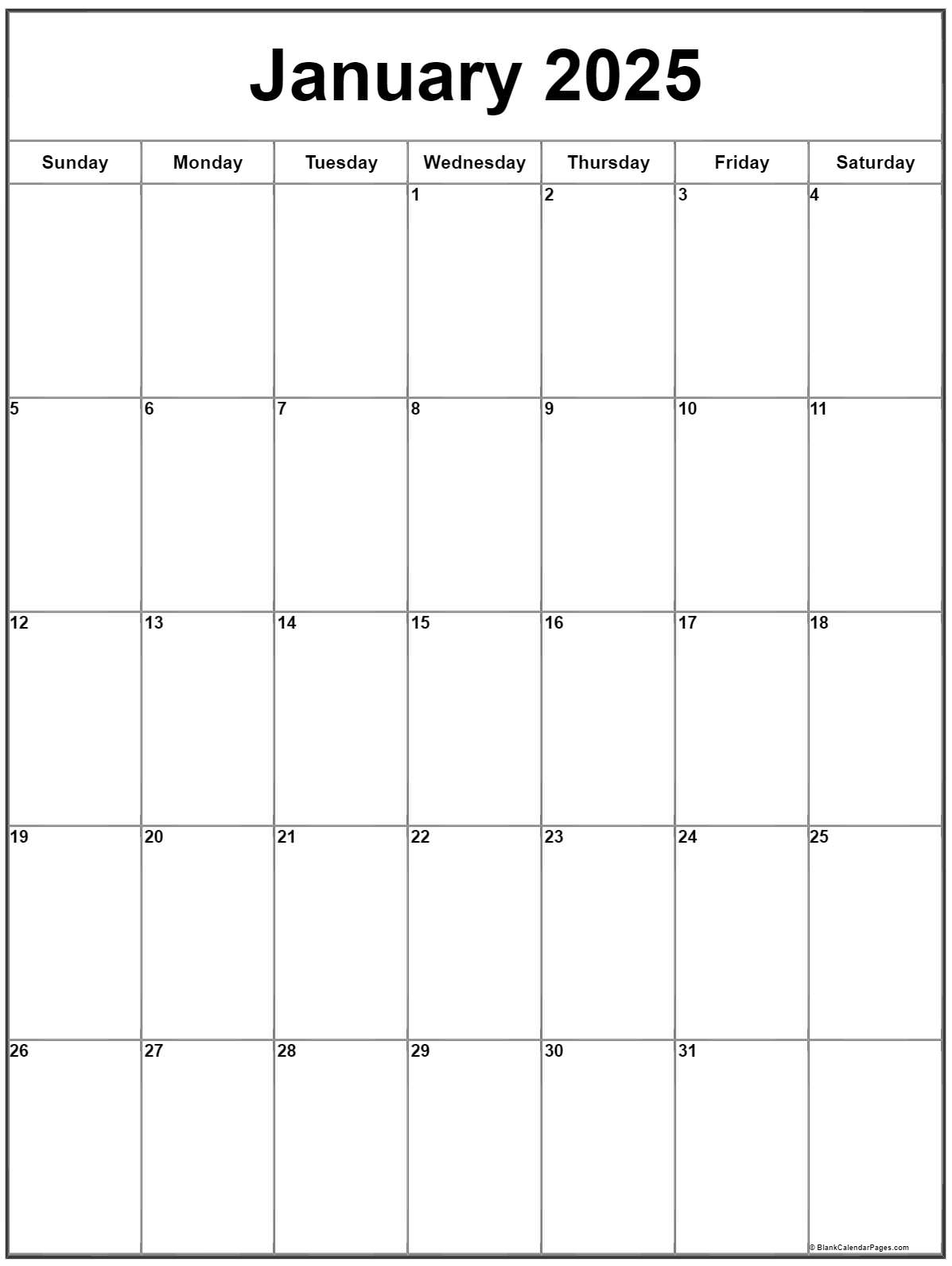 Free Printable Vertical 2025 Calendar William E Kieffer