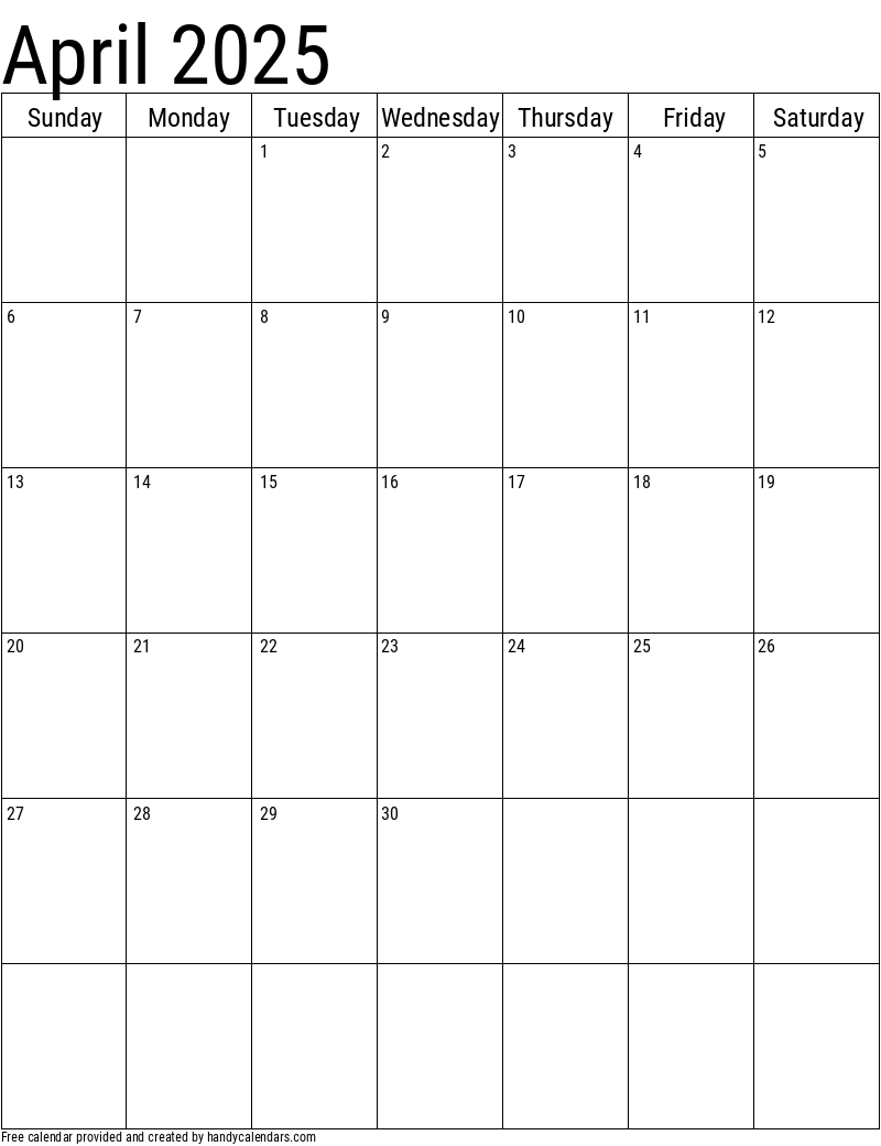 Free Printable Vertical Calendar 2025 Yara Graham