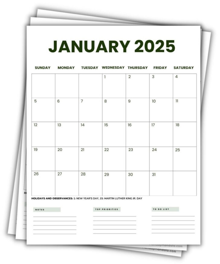 Free Vertical Printable Calendar 2025 Calendars 2025