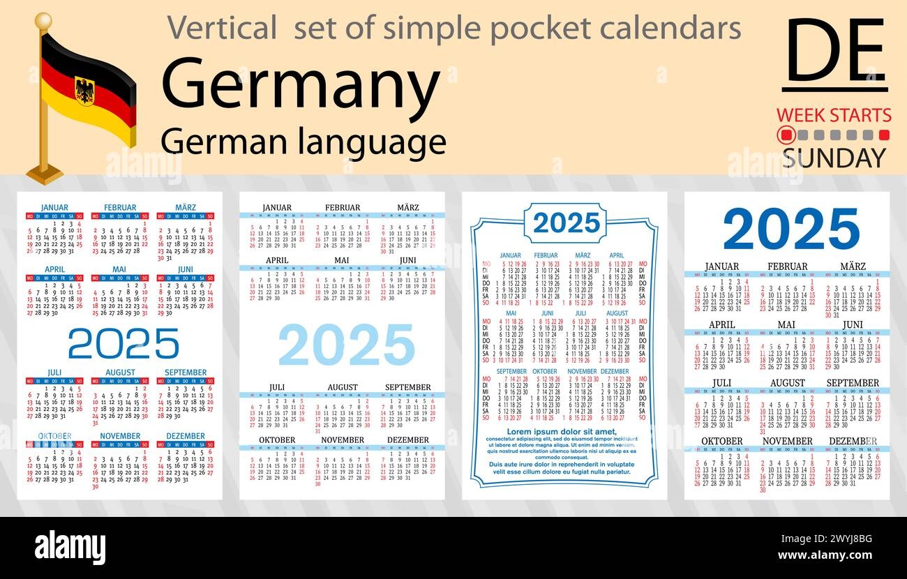 German Calendar Week 2025