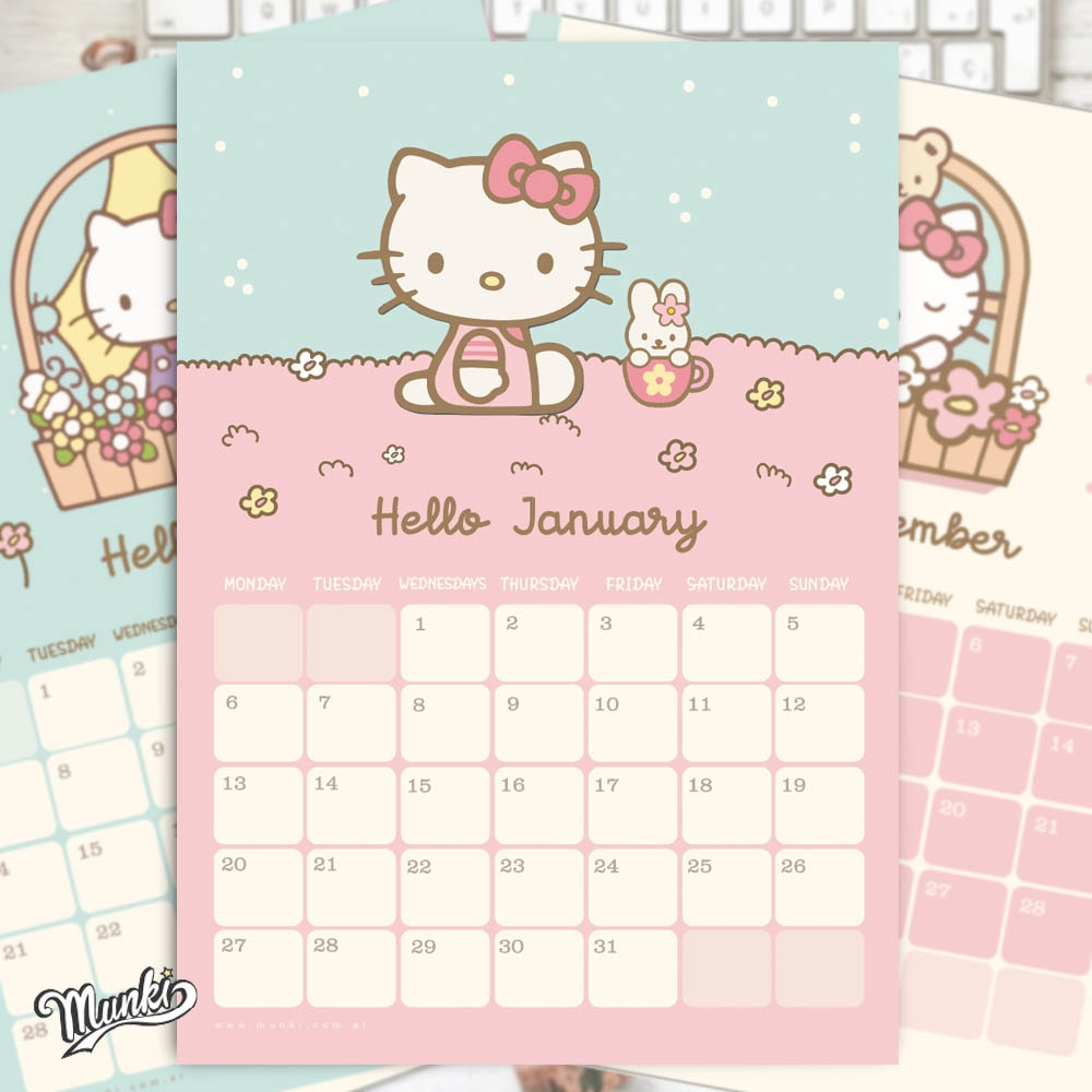 Hello Kitty PDF Printable Calendar 2025 English Texts Munki Printables s Ko fi Shop Ko fi Where Creators Get Support From Fans Through Donations Memberships Shop Sales And More The