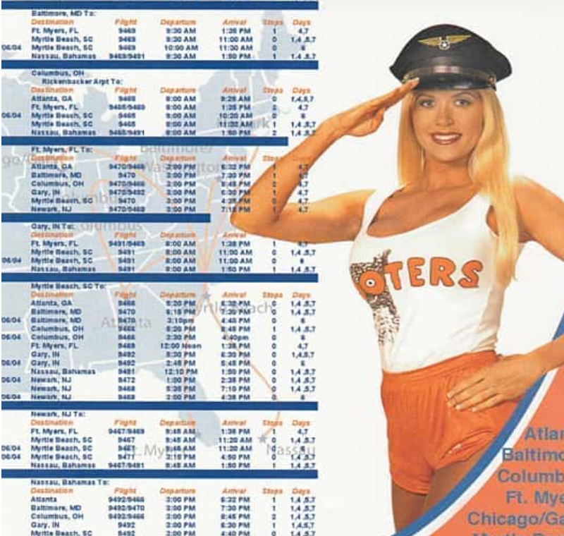 Hooters 2025 Calendar Purchased Goods Jerry P Binder