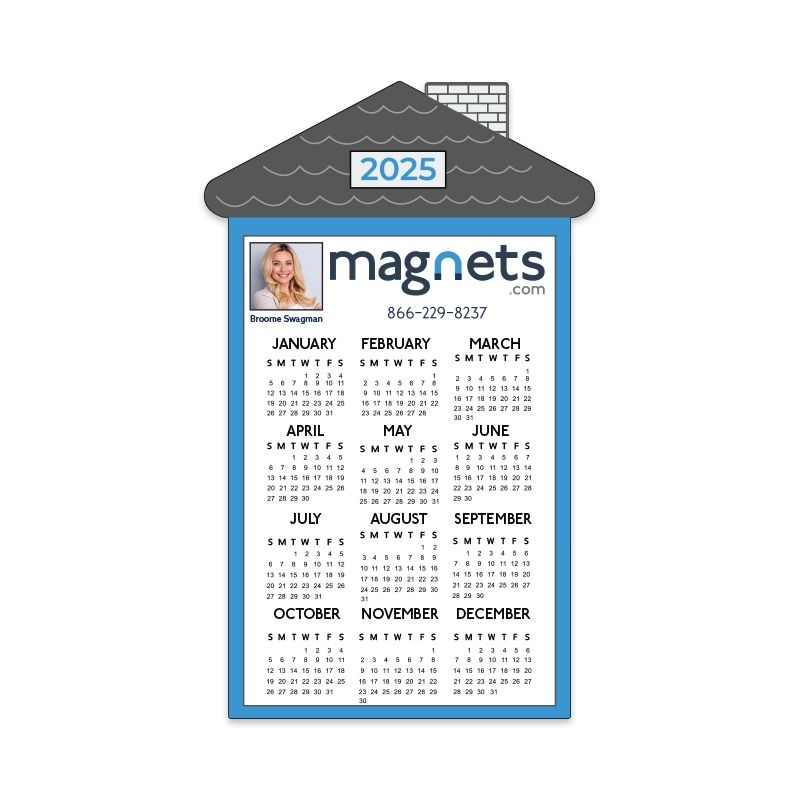 House Shaped Custom Calendar Magnets 3 75x6 125 House Shaped Calendar Magnets Magnets