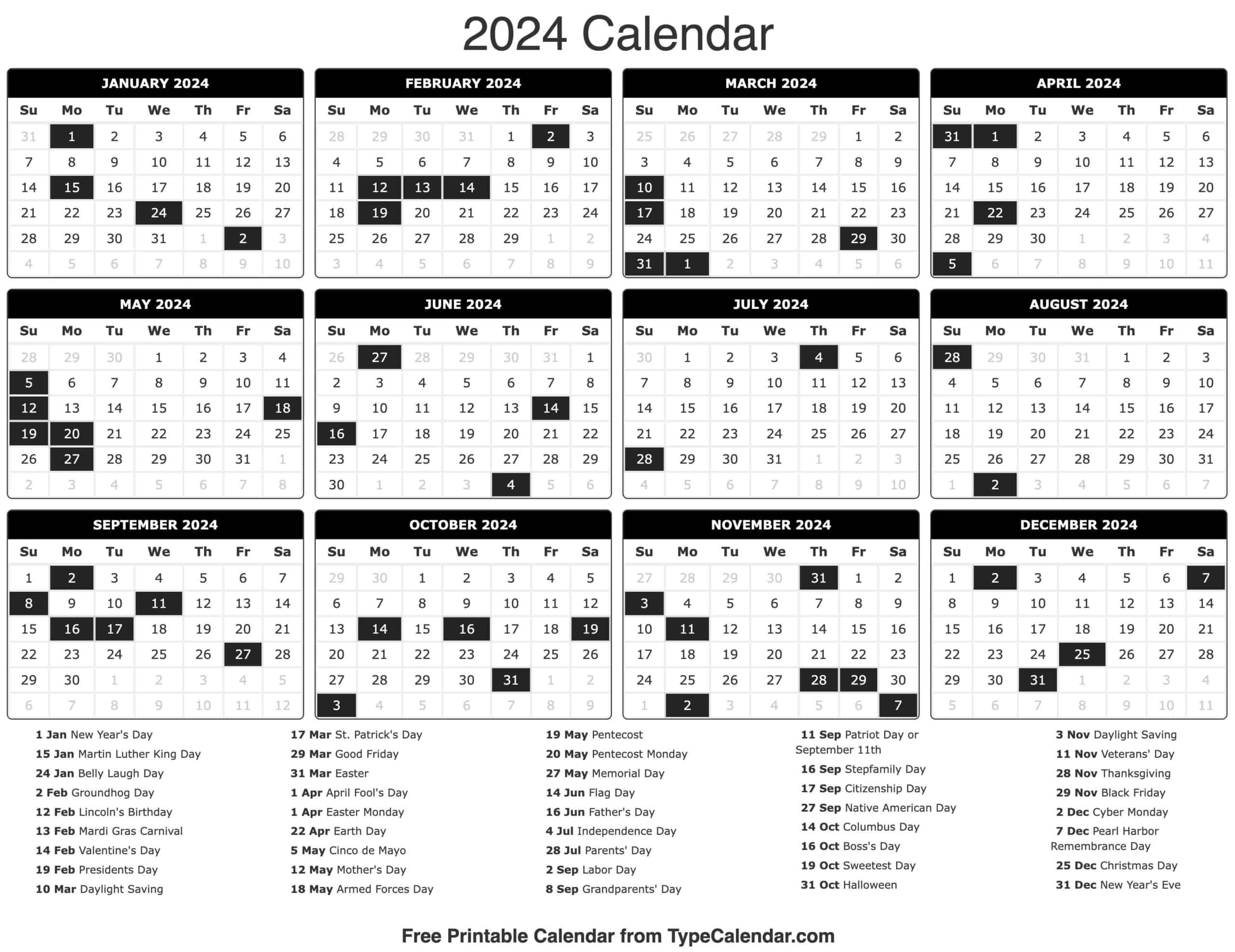 2025 Calendar Business Days