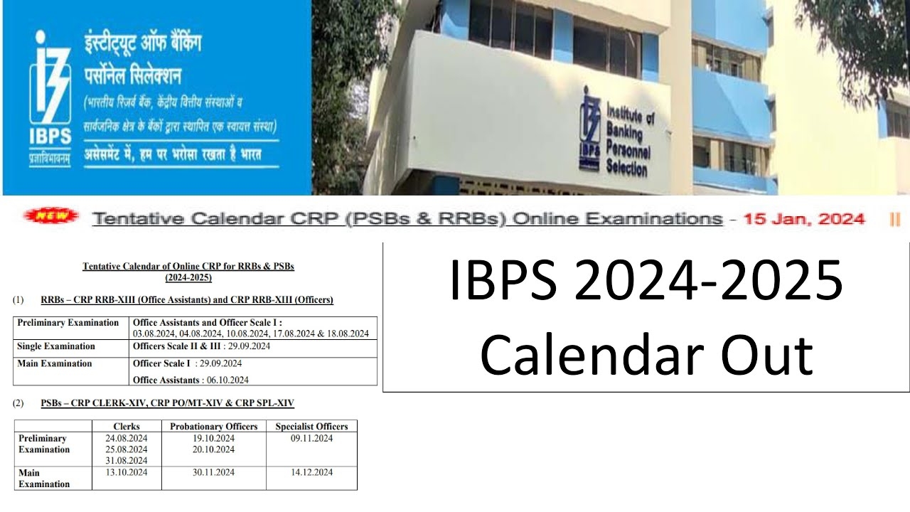 Ibps Calendar 2025 25 Mark Russell