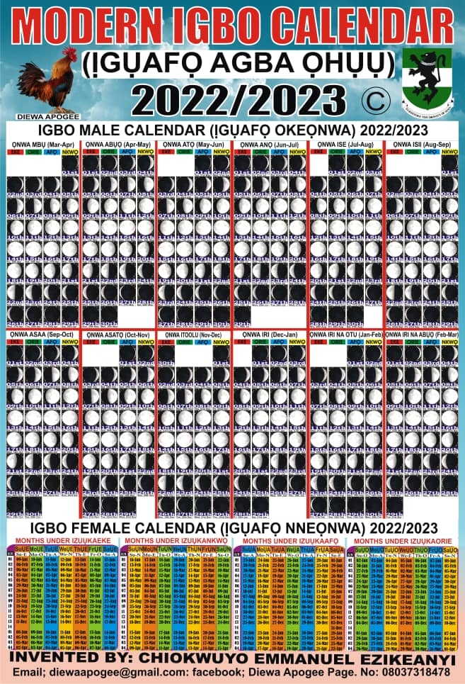 Igbo Calendar 2025 With Market Days January In Nigerian Currency