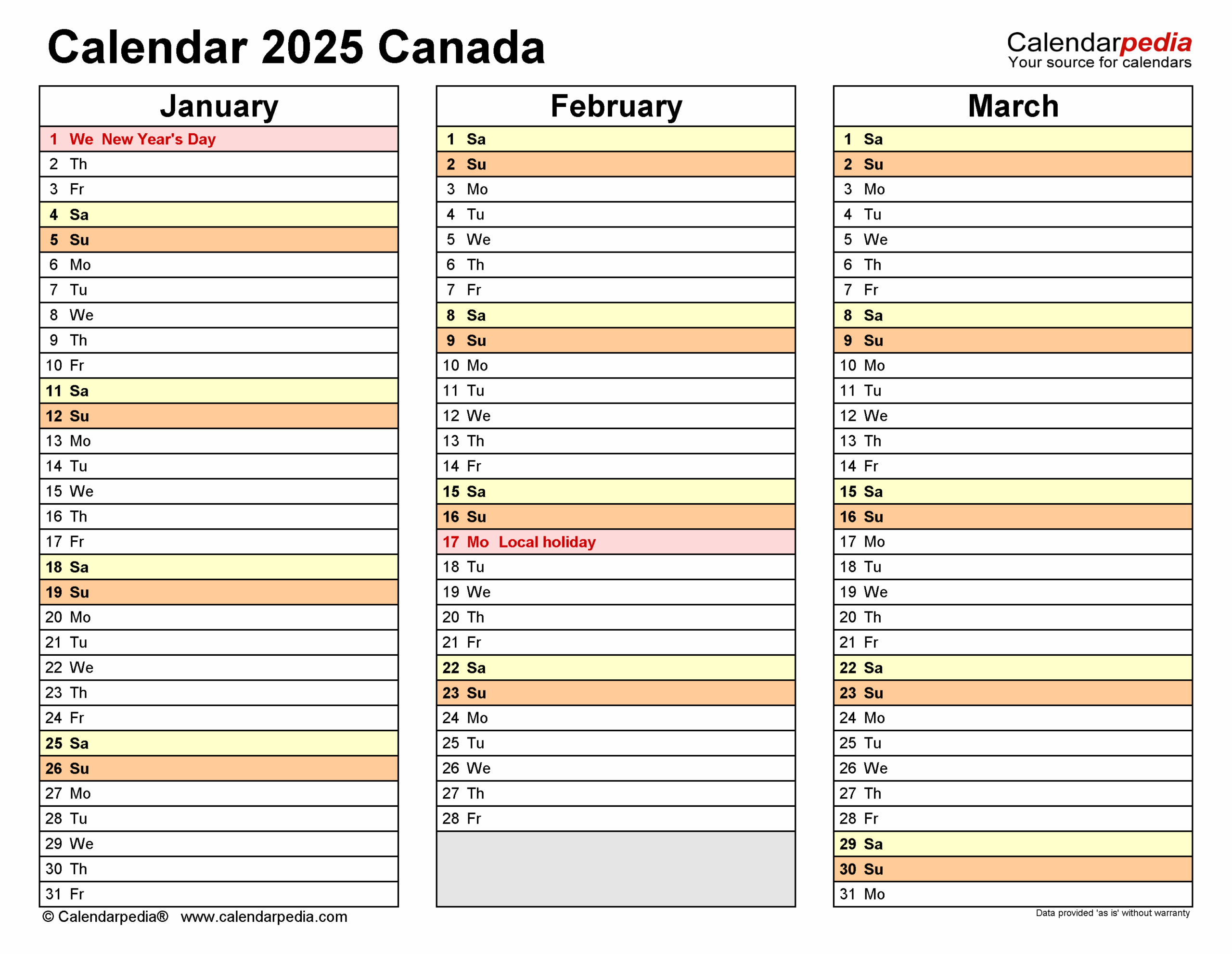 Time And Date Calendar Canada 2025