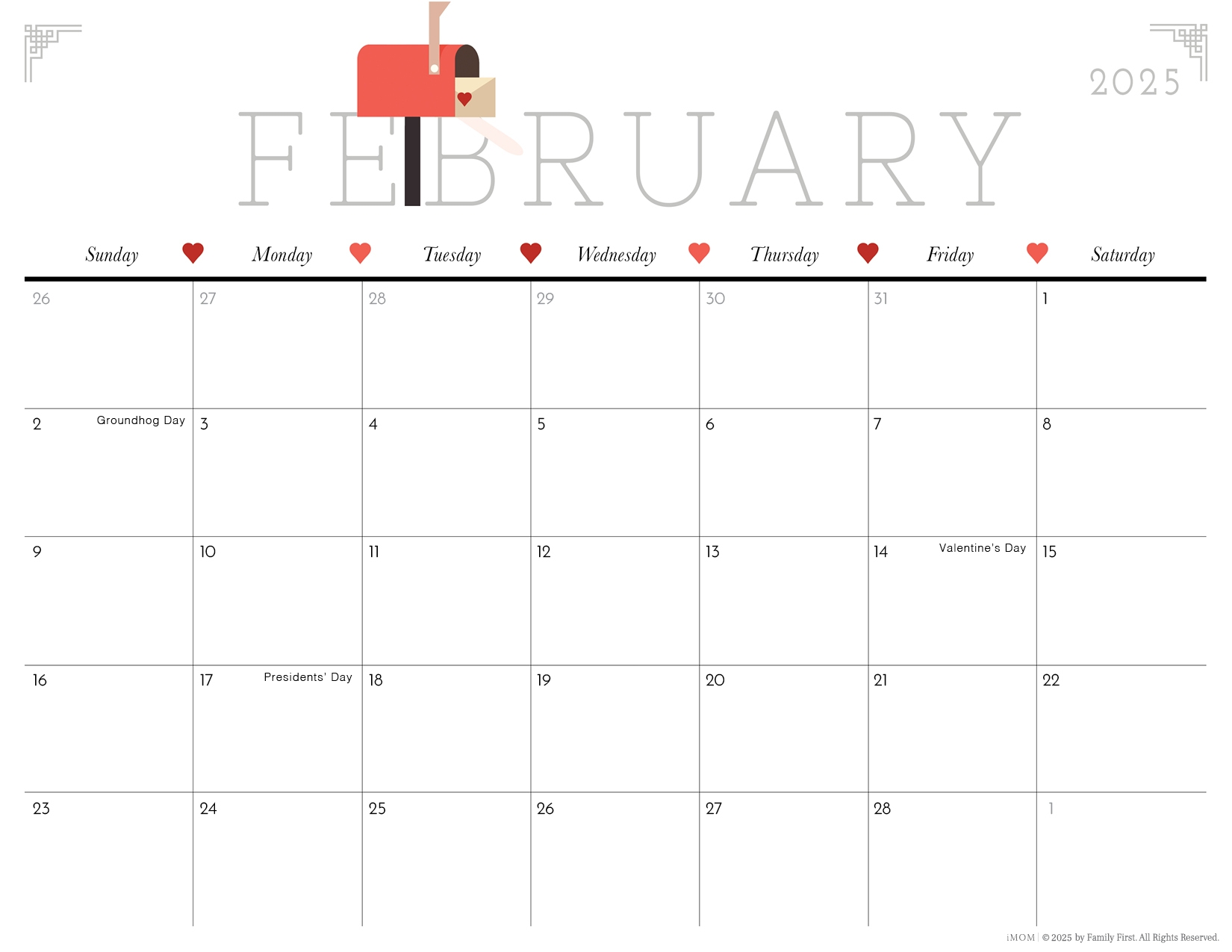 Imom Printable Calendar 2025
