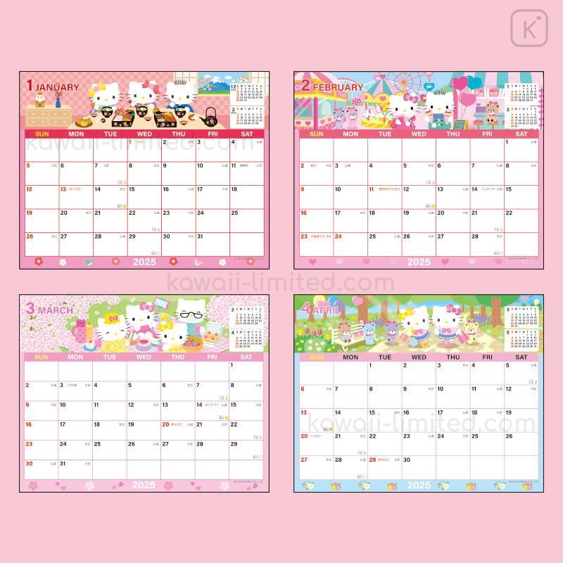 Hello Kitty 2025 Calendar Printable