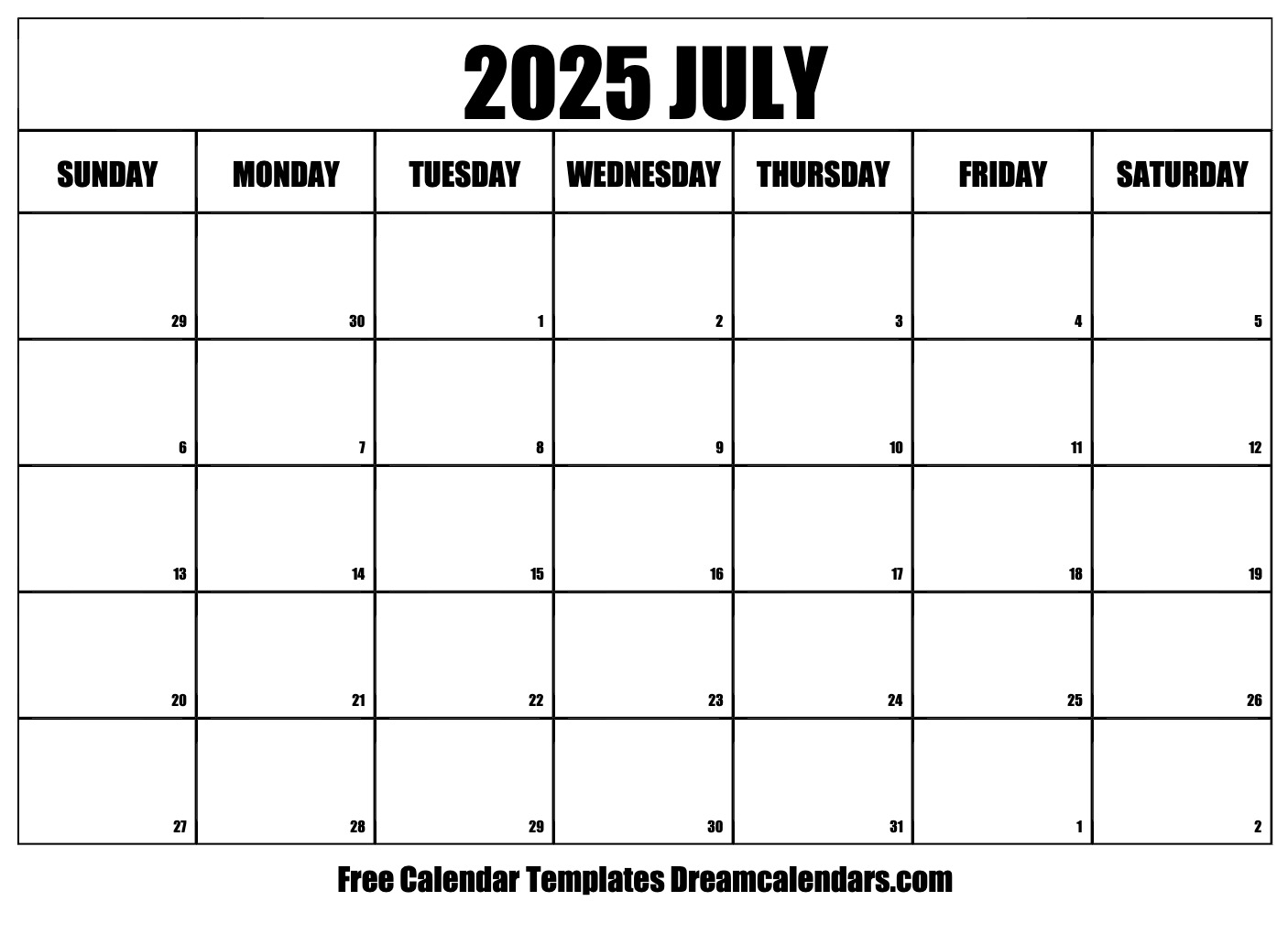 July 2025 Calendar Printable Free Pdf File Alice S Hewitt