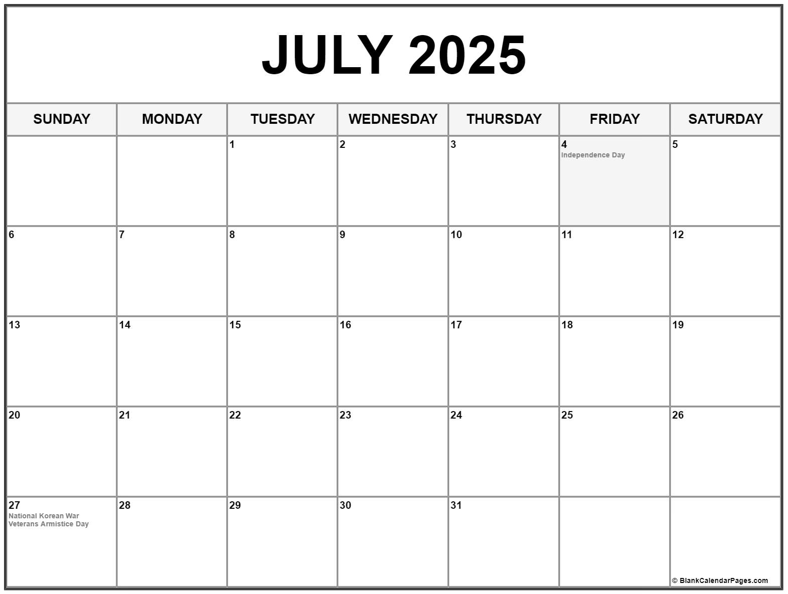 London July 2025 Events Calendar