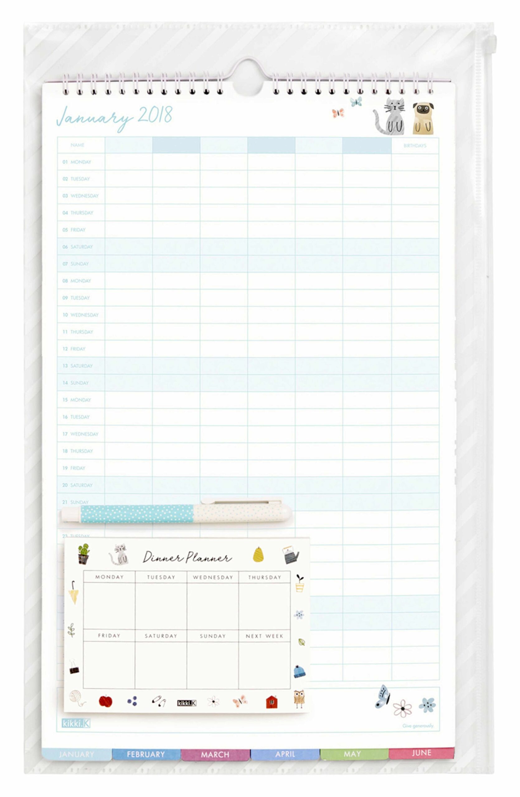 Kikki K 2025 Desk Calendar