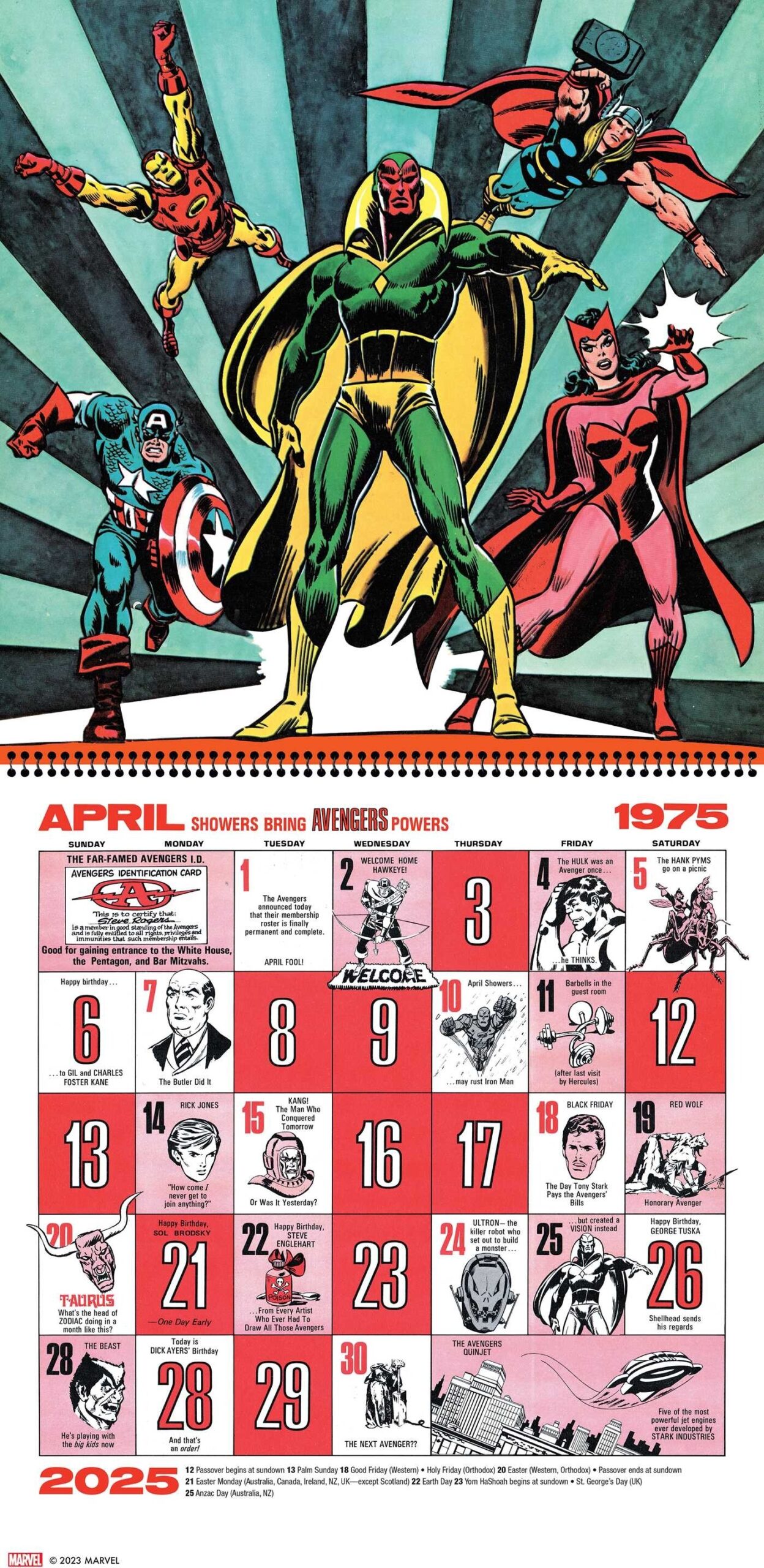 Marvel 2025 Calendar 2025 Ruthy Ferdinanda