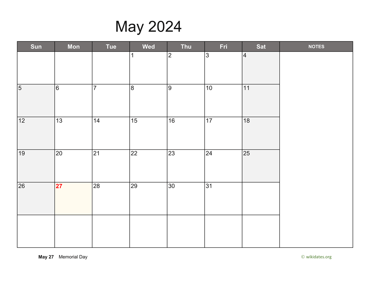 May 2025 Calendar With Events Printable Phil Trudie