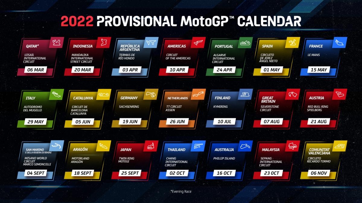 Motogp Calendar 2025 Update Nikolai Amir