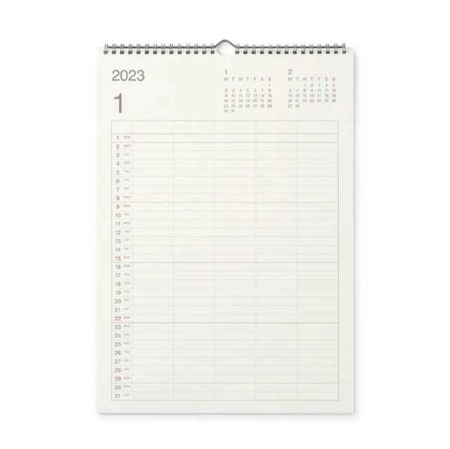 Muji Calendar 2025 Clara Grants