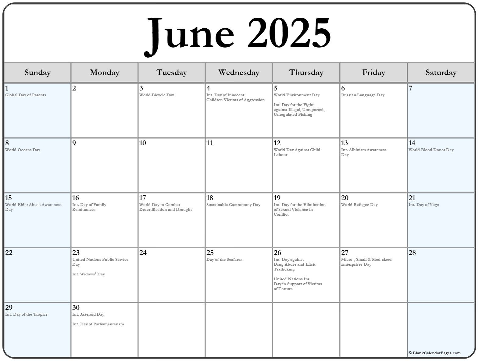 National Days In June 2025 Natalia Deveen