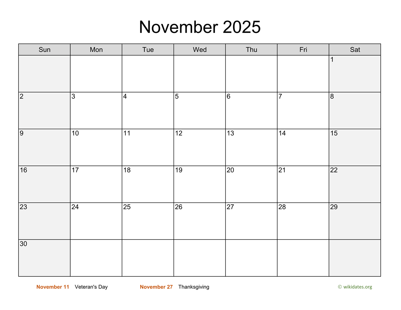 November 2025 Pdf Calendar Emily J Hayward