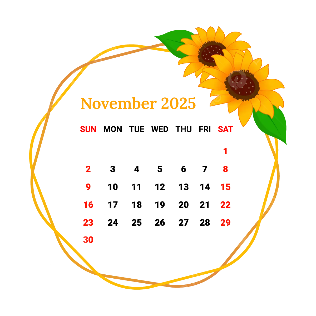 November Calendar 2025 Free Download Aggy Karita