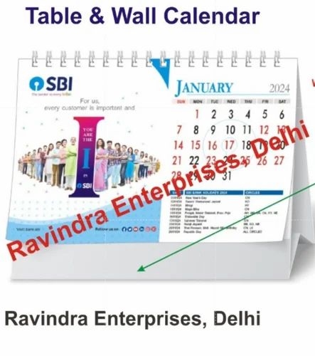 Paper Offset SBI Wall Calendar 2025 SBI Table Calendar 2025 At 70 