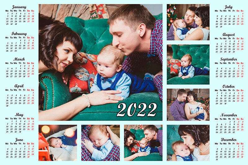 Personalised Family Calendar 2025 Free Henry Charles
