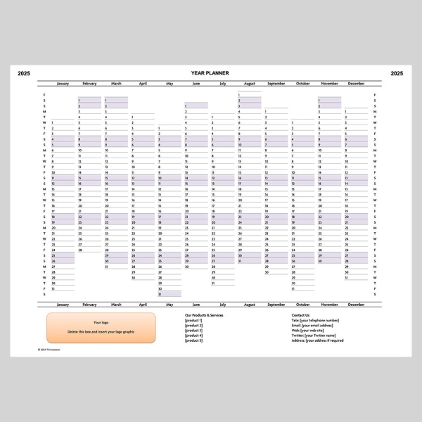 Planner Calendar 2025 Mika Pearl