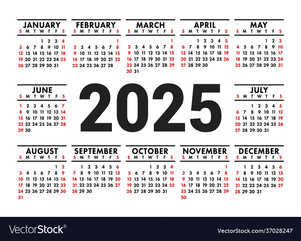 2025 Calendar With Holidays English