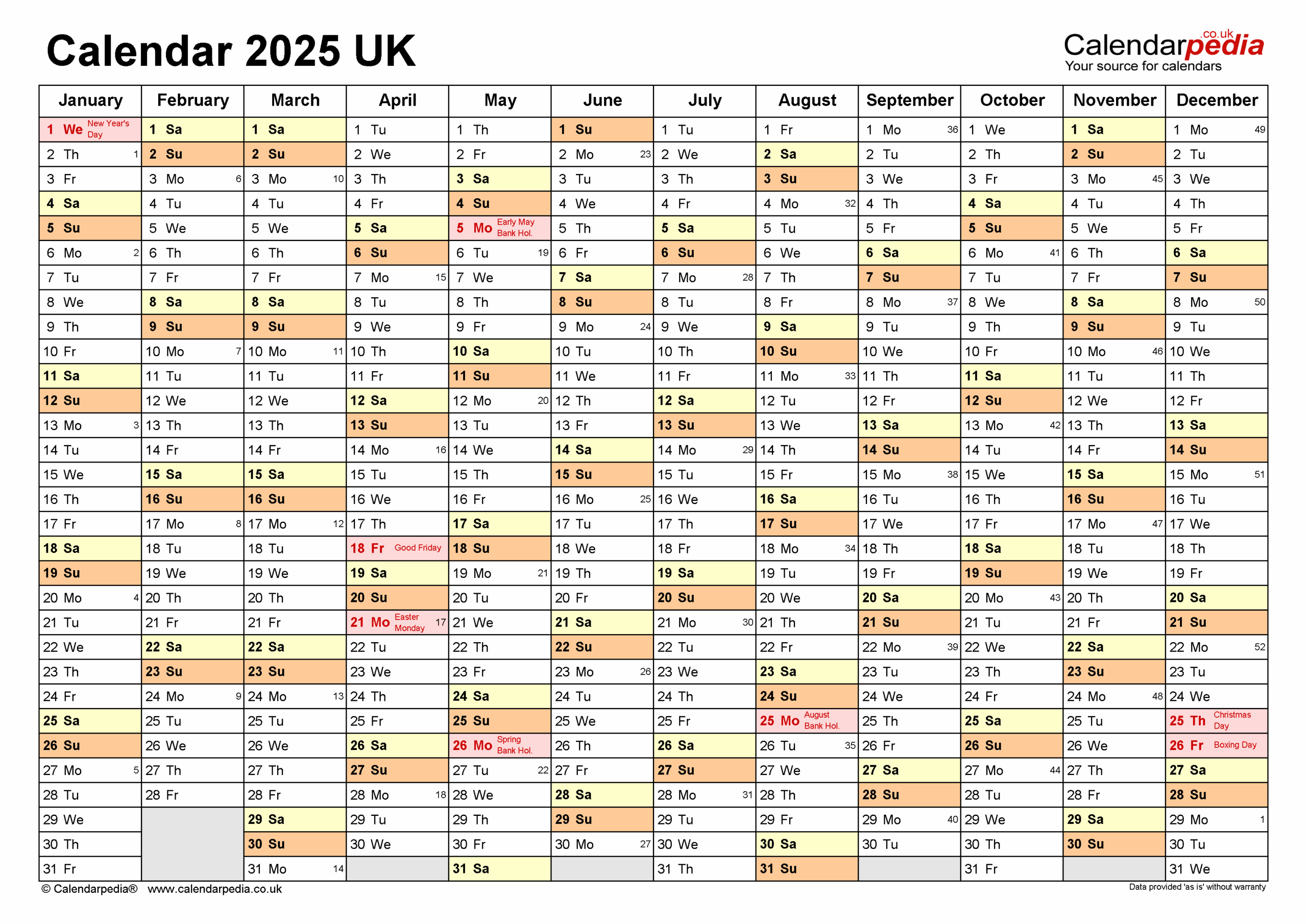 Printable Calendar 2025 Uk By Month Regan Schwartz