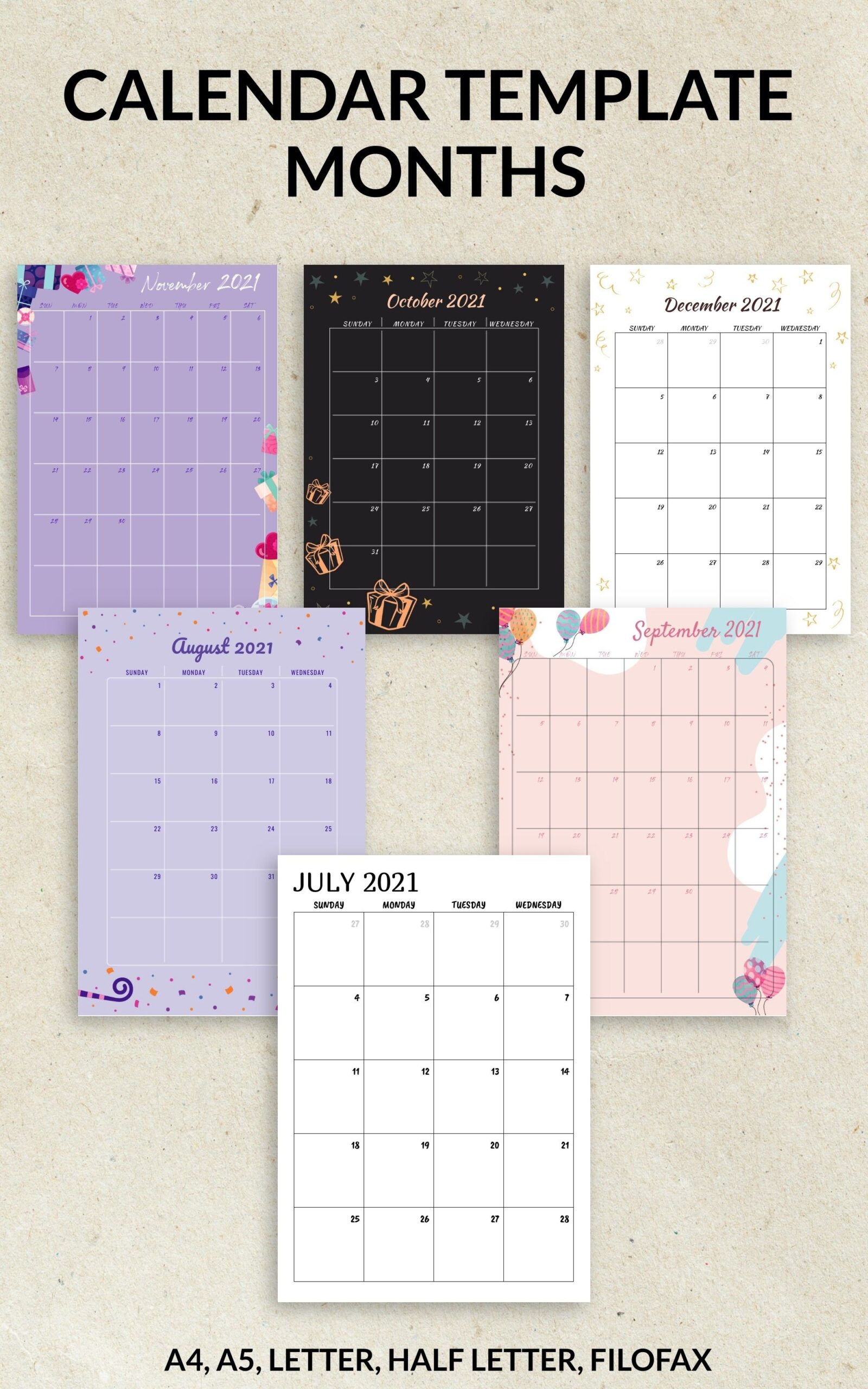 Printable Calendar Monthly 2024 2025 Month On Two Page Planner 
