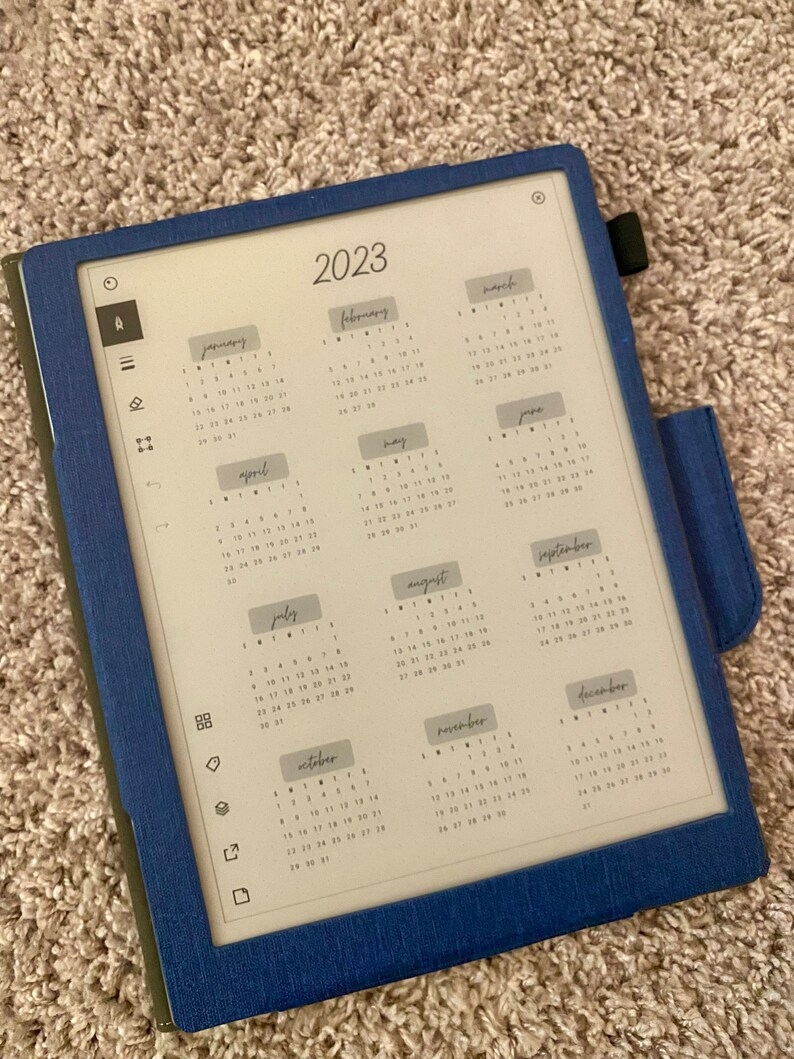 Remarkable 2 2025 Calendar Template