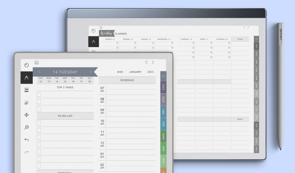 Remarkable Calendar Template 2025 Fern Orelie