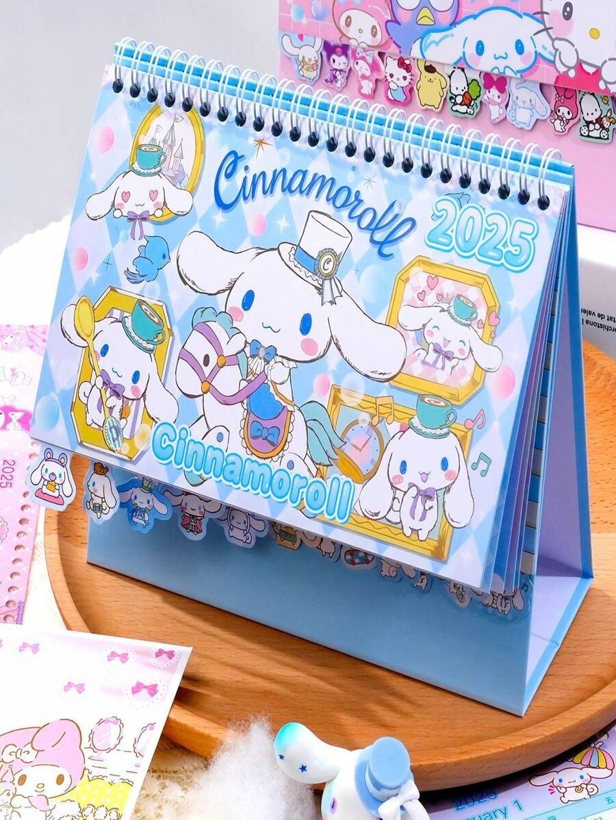 Sanrio Sanrio 2025 Family Desk Calendar Kuromi My Melody Children Memo 