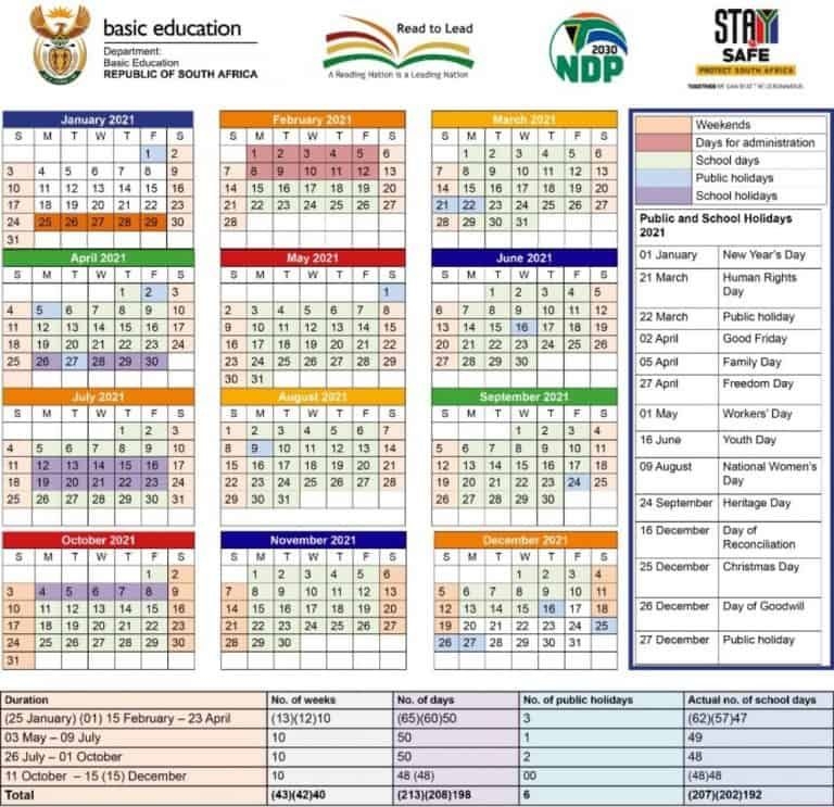 School Calendar 2025 Kzn South Africa Cape Town Mark Russell