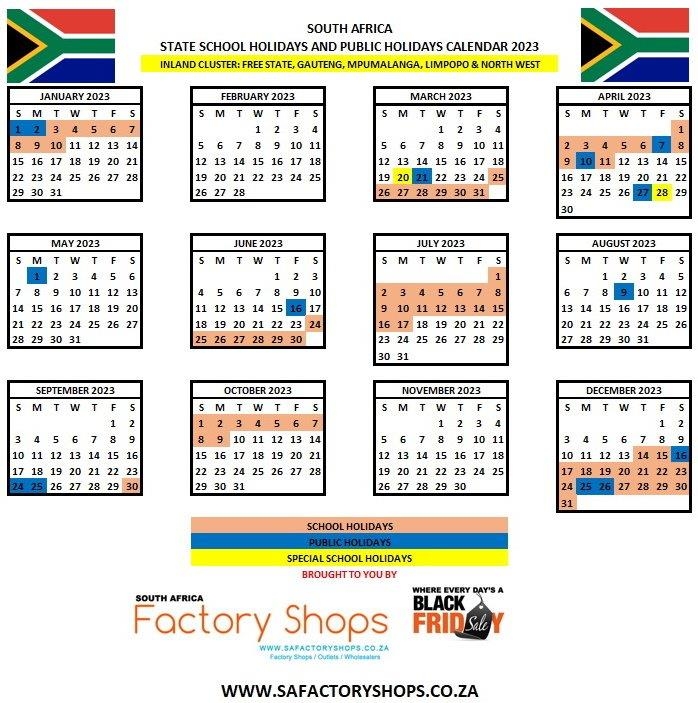 School Holidays 2025 Western Cape Calendar Betsy J Roe
