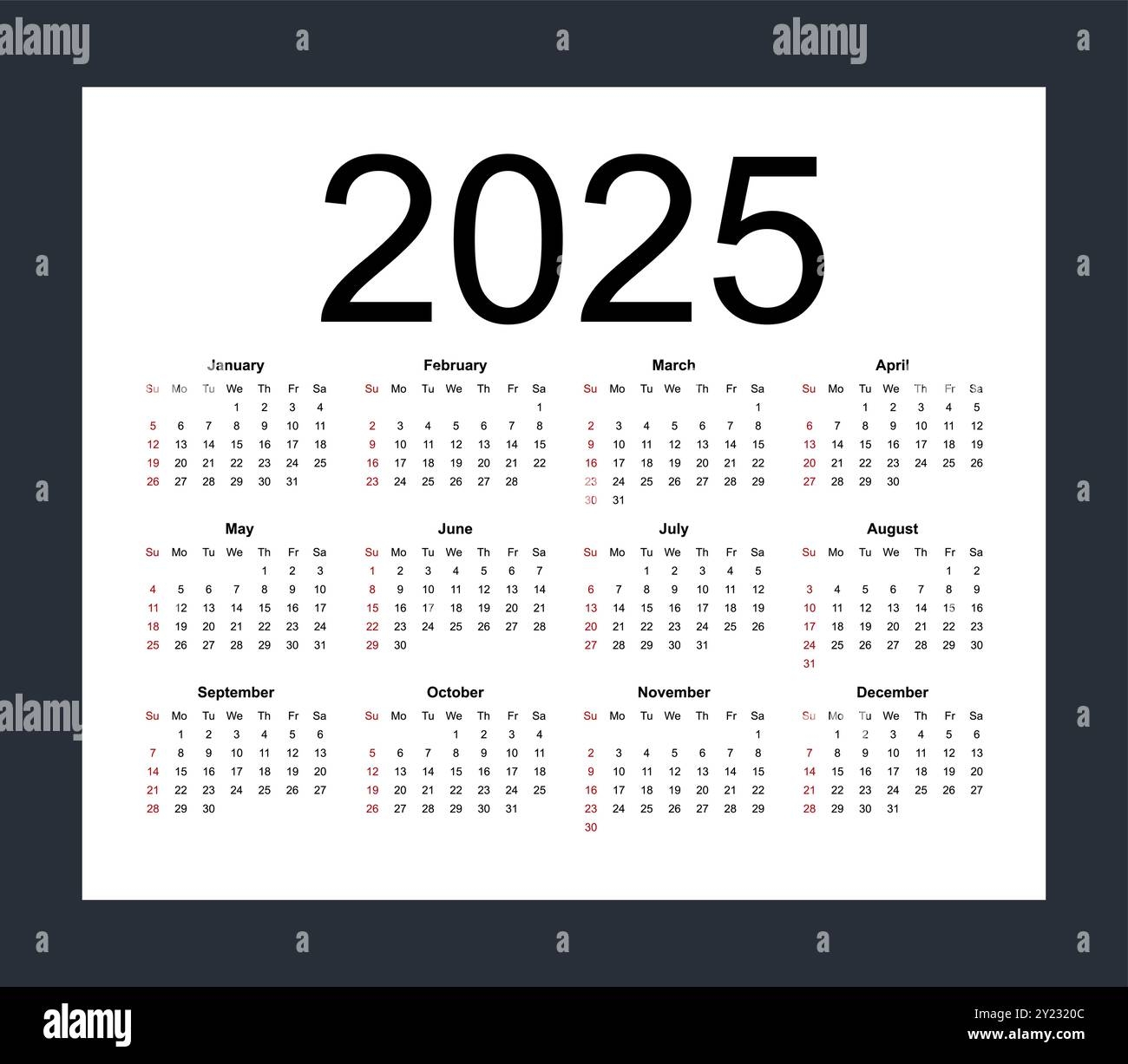 Calendar 2025 With Week Numbers