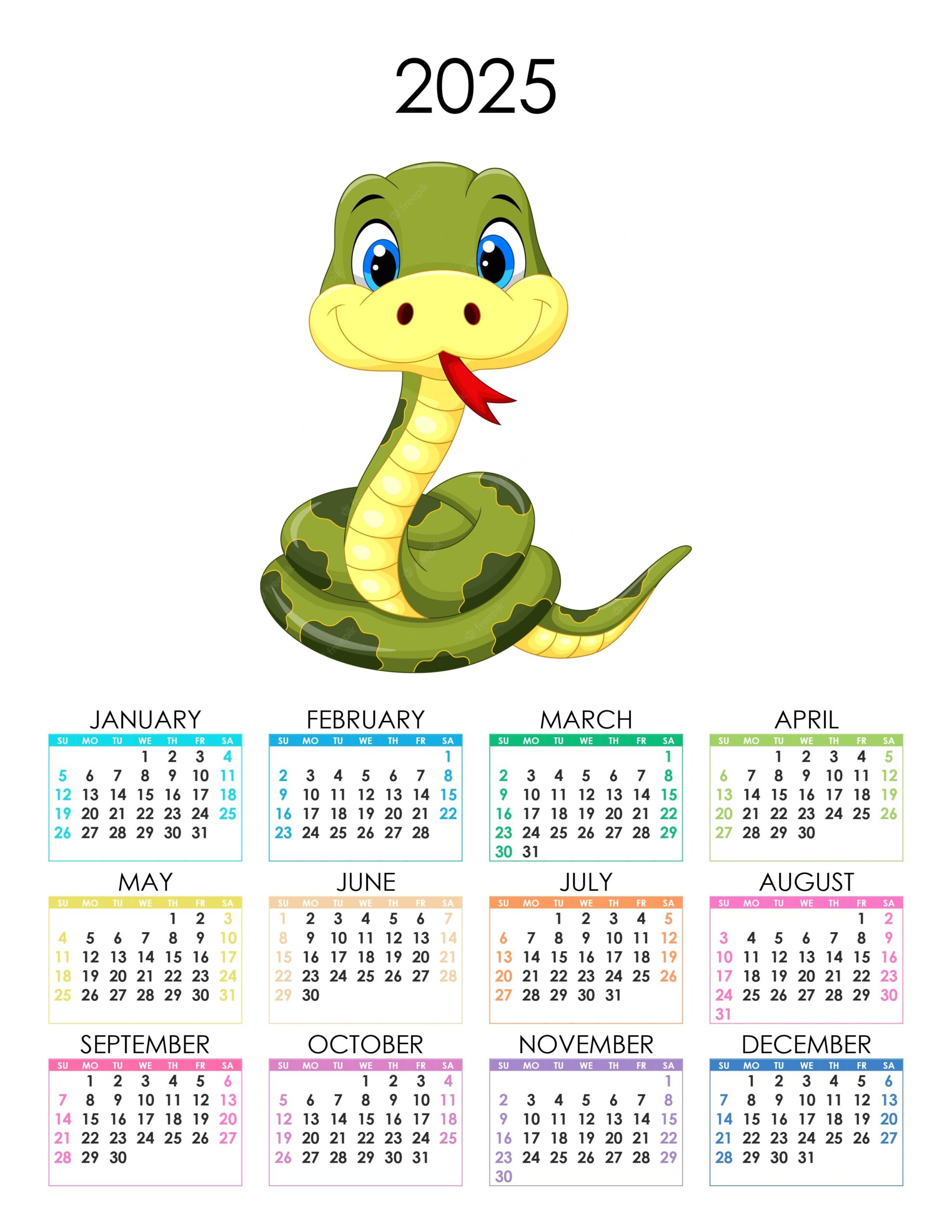 Snake Discovery Calendar 2025 Winna Catlaina
