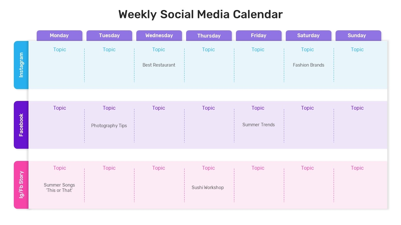 Social Media Editorial Calendar Template 2025 Mei Deberg