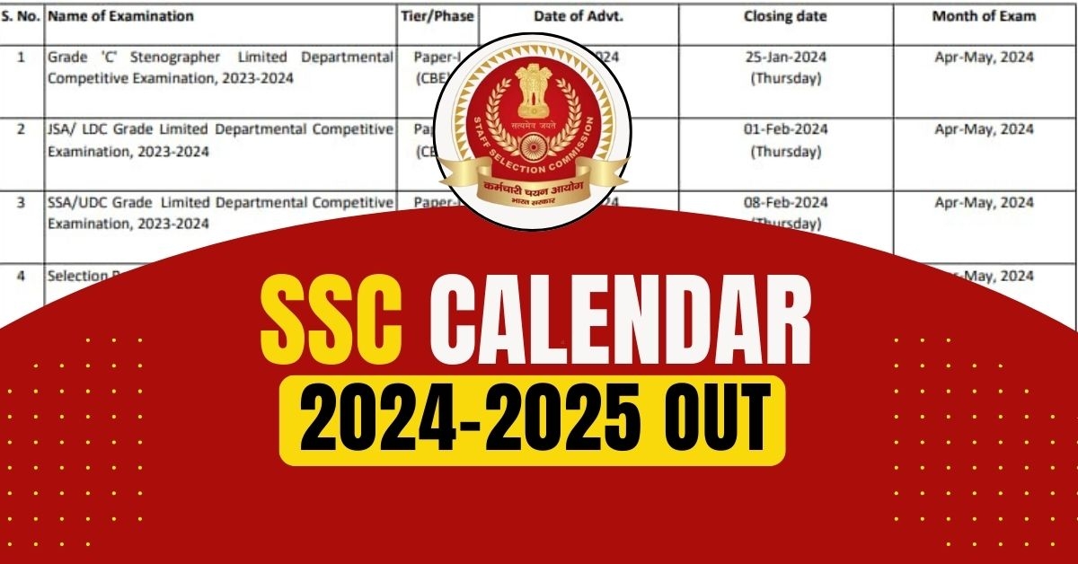 SSC Calendar 2025 25 A Comprehensive Guide Luis K Torres