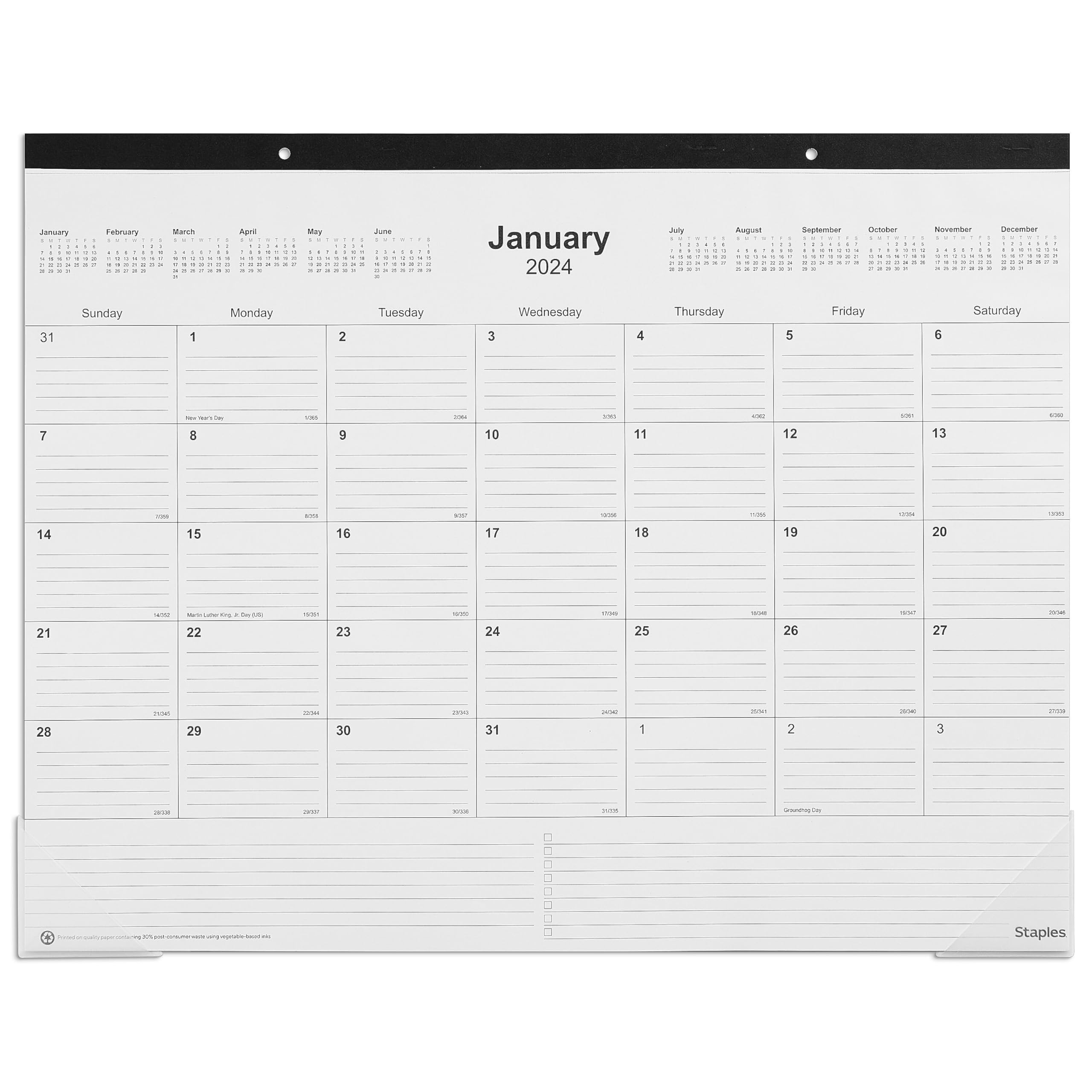 Staples 2025 Desk Calendar Patricia J Miller