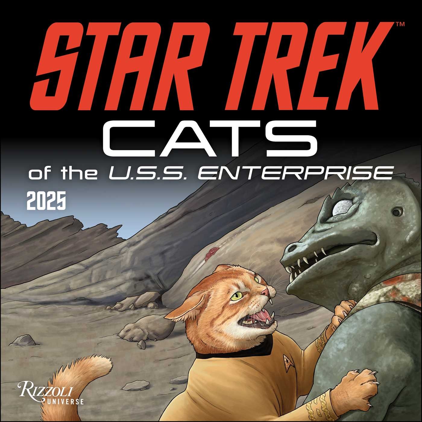 Star Trek Cats 2025 Wall Calendar Book Summary Video Official