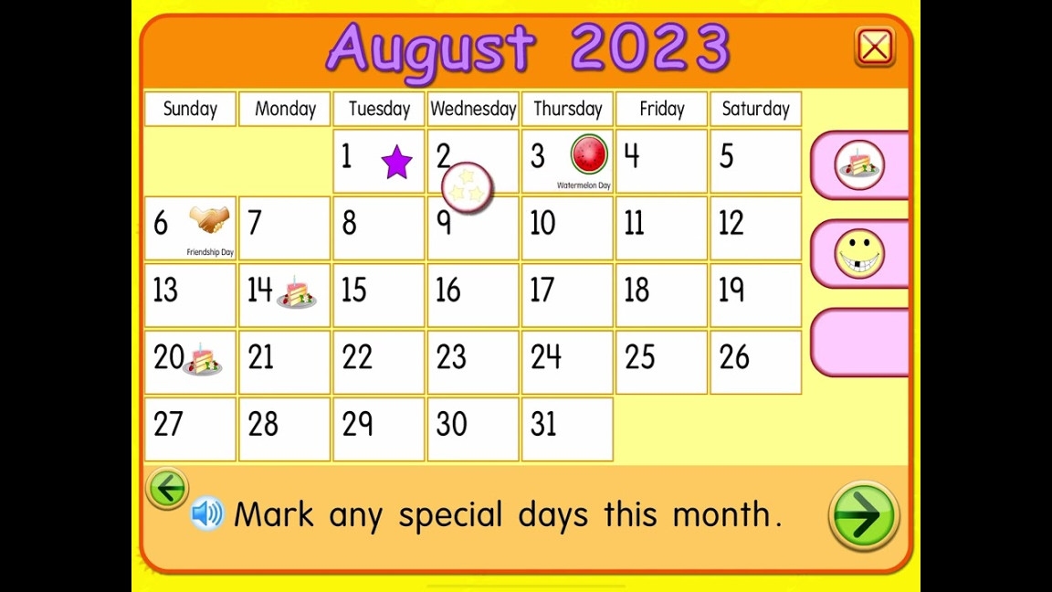 Starfall Calendar August 2025 Good Calendar Idea
