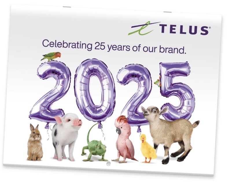 Telus Celebrates 25 Years In Its Free 2025 Calendar Offer IPhone In 