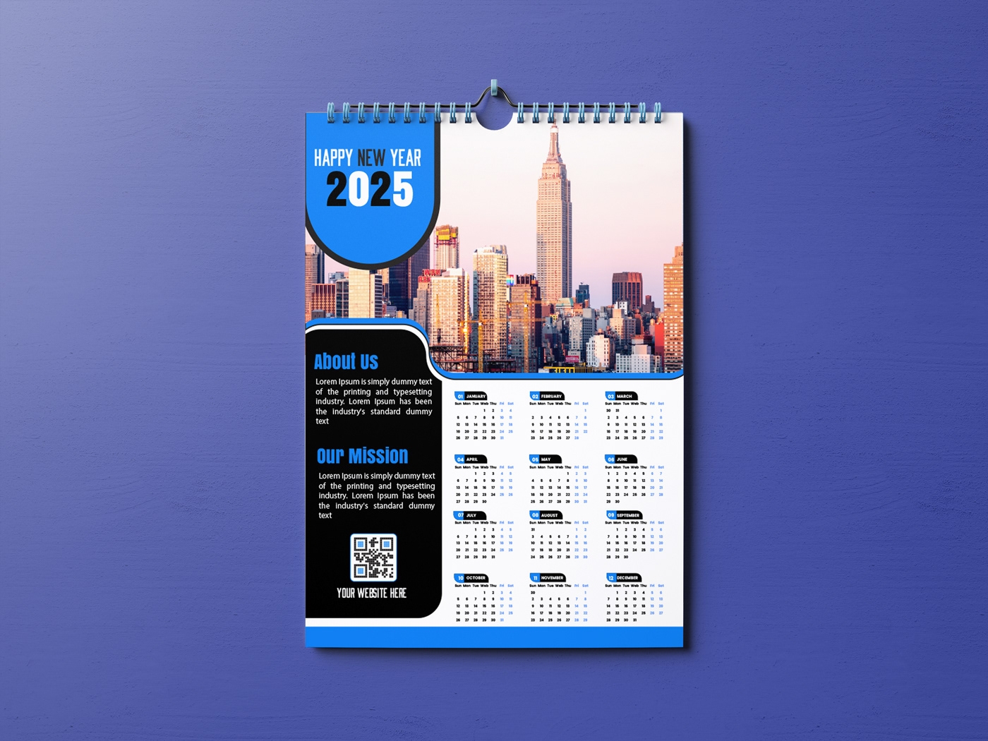 Wall Calendar Design 2025 Behance