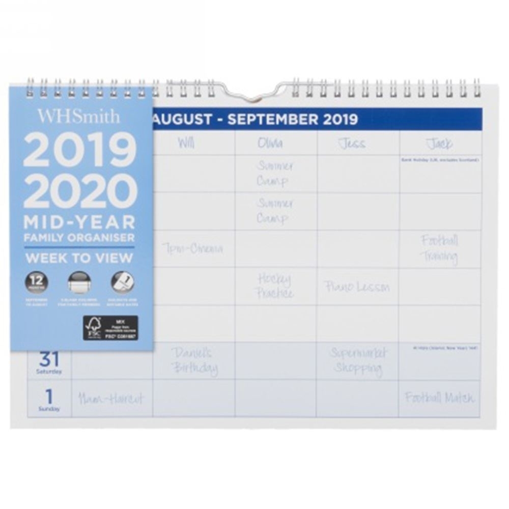 Wh Smith 2025 Week To View Calendar An In Depth Review Editable 