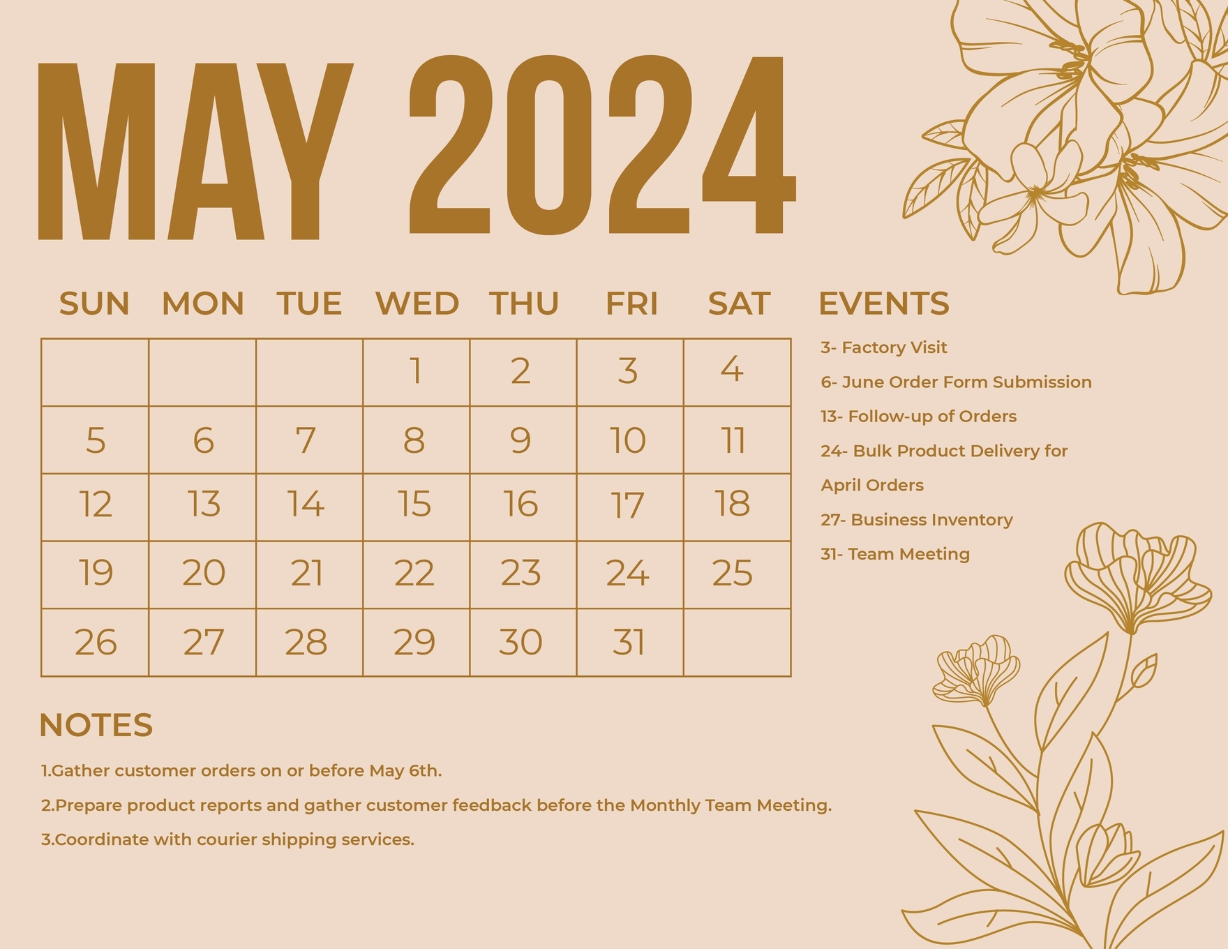 With May 2025 Calendar How To Organize Events Stay Organized And On 