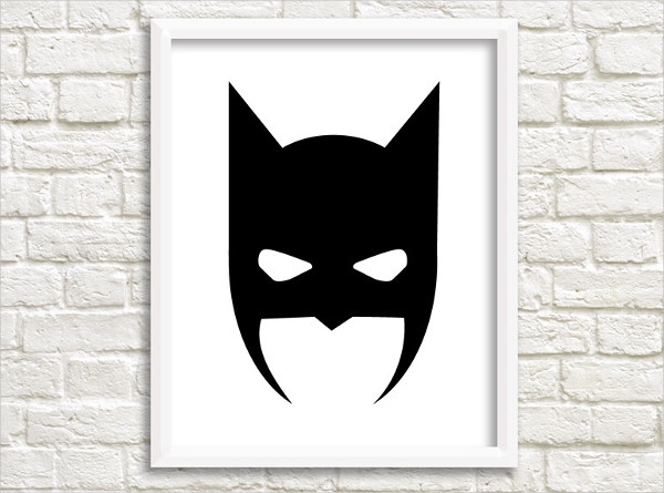 Batman Mask Template Printable Free