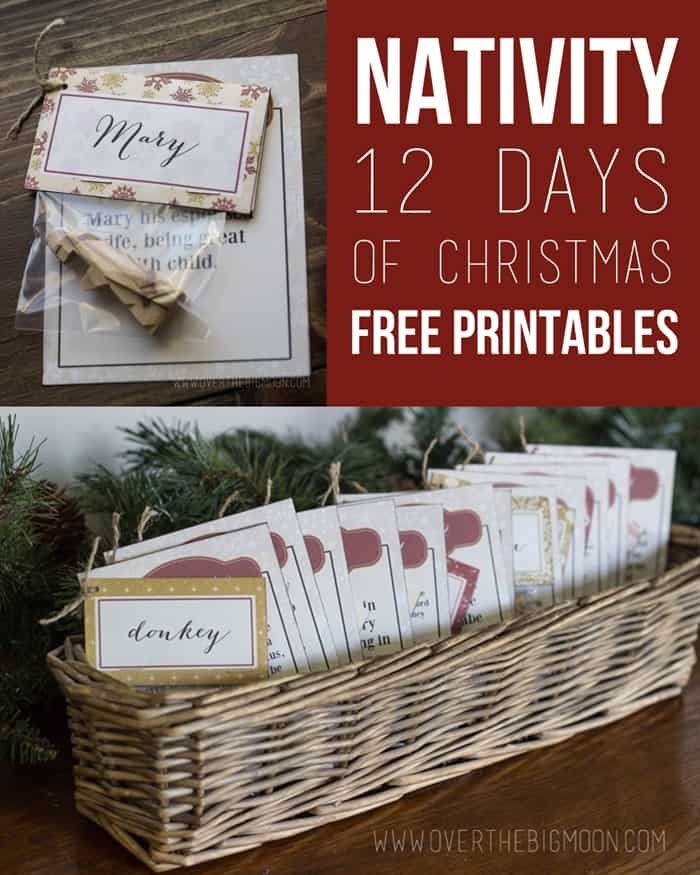 12 Days Of Christmas Nativity Countdown Printables